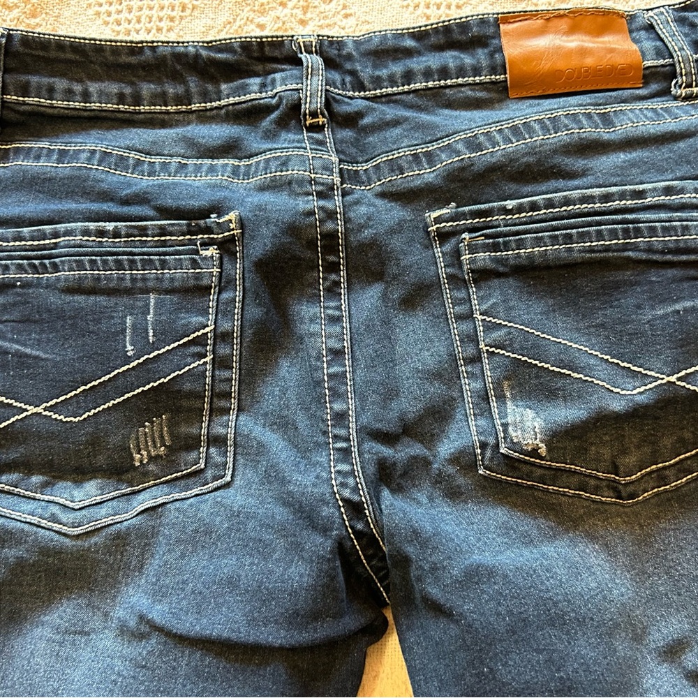 Classic Indigo Distressed Jeans